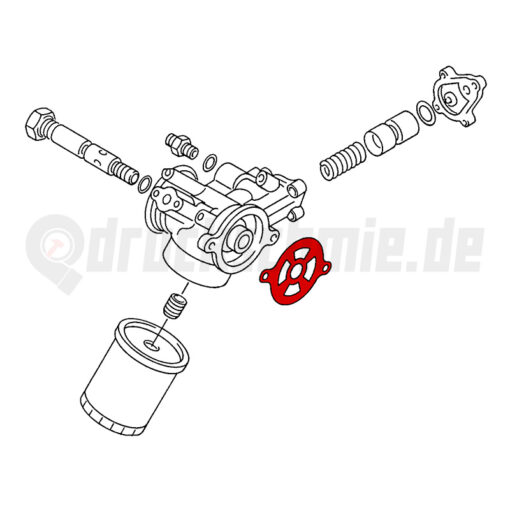 Dichtung / Gasket 035115441B Ölfilterkonsole / Gehäuse / Flansch Audi S2 RS2 S4 S6 200 20V Turbo – Bild 2