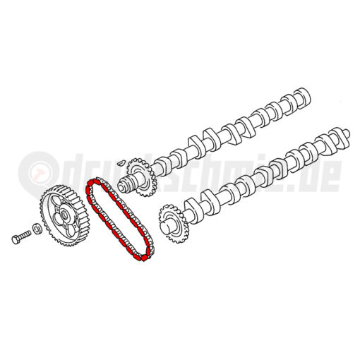 Audi 5 Zylinder 20V Steuerkette für Nockenwellen – Bild 2