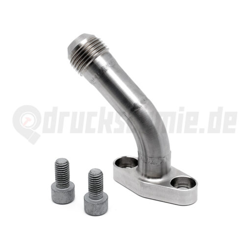 Dash 10 Ölrücklauf 45° Adapter für Garrett Borg Warner Turbolader