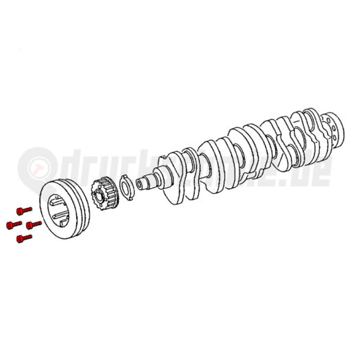 Schraubensatz Audi 5 Zylinder Riemenscheibe - Zahnriemenrad N0147263 – Bild 2