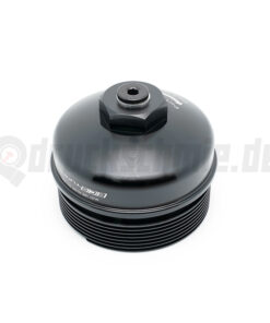 ECS Aluminium CNC Deckel Ölfiltergehäuse VR6 12V - schwarz