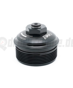 ECS Aluminium CNC Deckel Ölfiltergehäuse R32 / R36 VR6 24V - schwarz