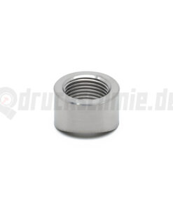 Edelstahl Einschweißmutter für Lambdasonde M18x1,5 - mit Radius für Rohr
