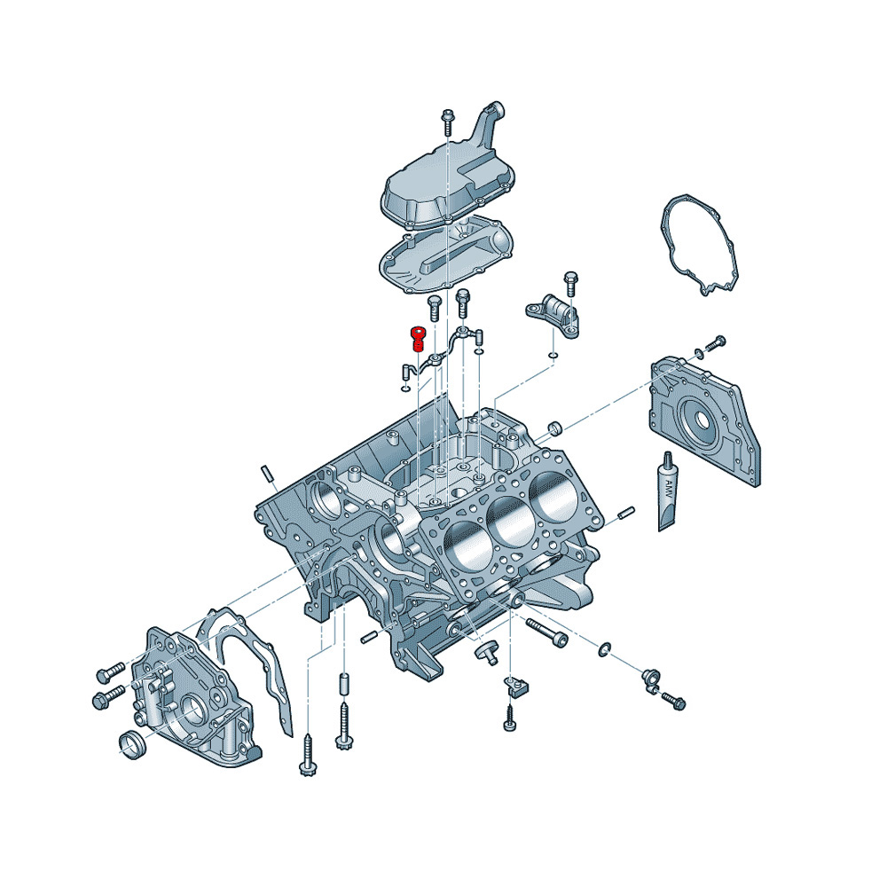 Öldruckrückhalteventil / Ölrücklaufsperre / Rückschlagventil Audi 2.7L V6 BiTurbo A6 / S4 / RS4 – Bild 3