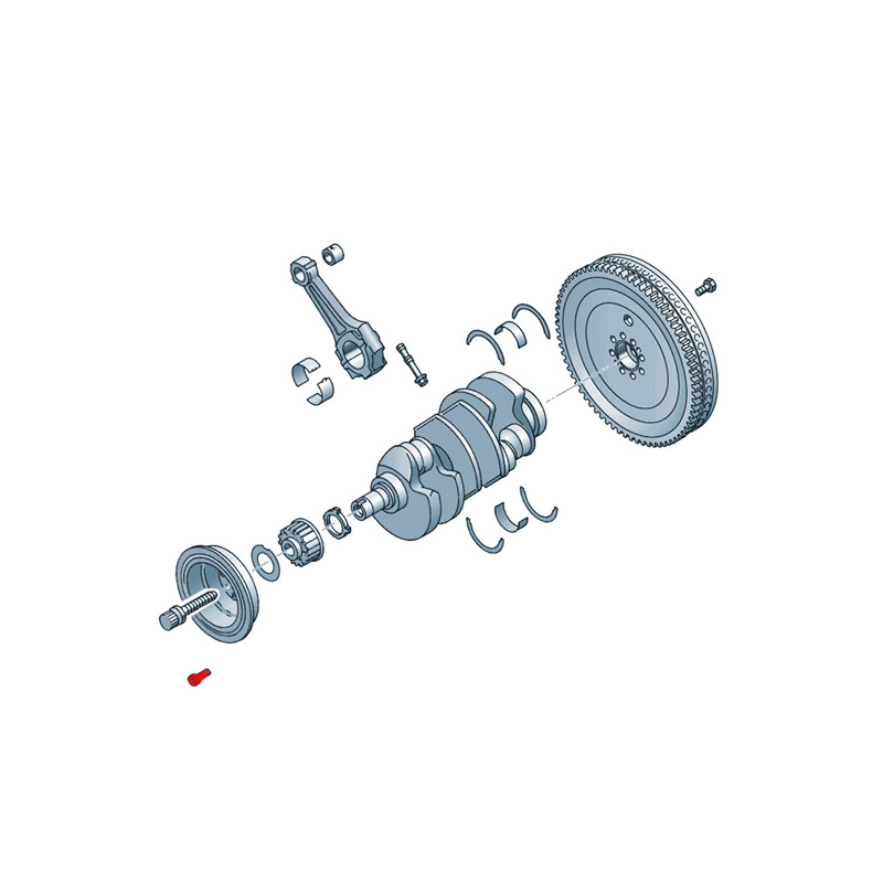 Schraubensatz Audi V6 BiTurbo Schwingungsdämpfer - Zahnriemenrad N0147392 / N01473911 – Bild 2